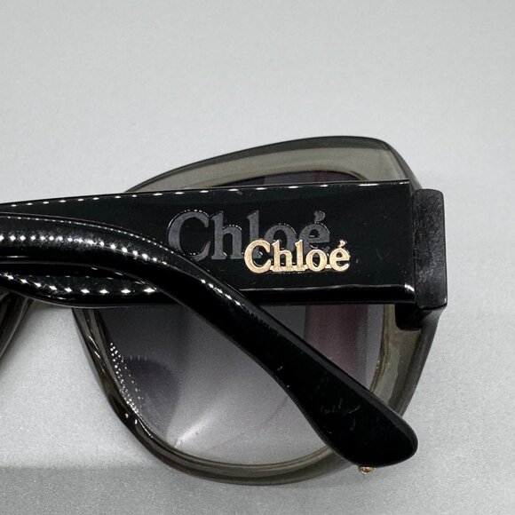 EUC Chloe Sunglasses Women CL2213, In Case, Made In France Brown/Gray/Grey - Picture 5 of 16